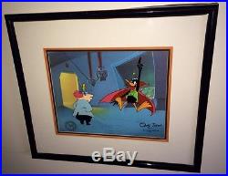 Warner Brothers Daffy Duck Cel The Mad Scientist Dr Hi Signed Chuck Jones cell