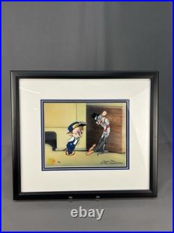 Warner Brothers LE Cel 1998 The Night Watchman #12/38 Signed by Chuck Jones COA