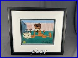 Warner Brothers LE Cel 2001 Roughly Squeaking #6/46 Signed by Chuck Jones COA