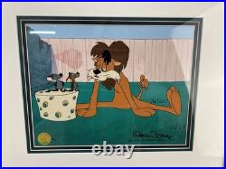 Warner Brothers LE Cel 2001 Roughly Squeaking #6/46 Signed by Chuck Jones COA