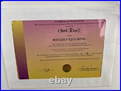Warner Brothers LE Cel 2001 Roughly Squeaking #6/46 Signed by Chuck Jones COA