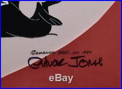 Warner Brothers Limited Ed. Cel Pepe Le Pew Signed Chuck Jones Pepe in a Heart