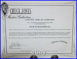 Warner Brothers Limited Edition Cel Duck Dodgers Finale Signed Chuck Jones