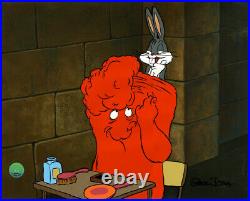 Warner Brothers-Limited Edition Cel-Monster Pin Up- Bugs Bunny and Gossamer