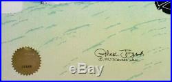 Warner Brothers Limited Edition Cel Whats Opera, Doc Signed by Chuck Jones