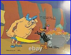 Warner Brothers Ltd Edition Cel Daffy & Hassan Call Me a Cab Signed Chuck Jones