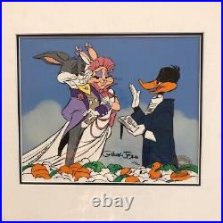 Warner Brothers Production Cel Art Signed Chuck Jones Looney Tunes Bugs Bunny