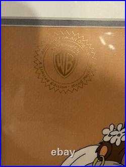 Warner Brothers-Taz Wedding Limited Edition Cel Signed By Friz Freleng