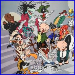 Warner Brothers We Are The Tunes Limited Edition Cel Signed By Quincy Jones