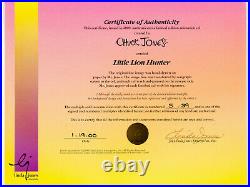 Warner Inki the Little Lion Hunter Limited Edition CEL Signed Chuck Jones COA
