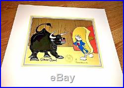 Warner brothers bugs bunny cel bully for bugs I signed chuck jones rare art cell