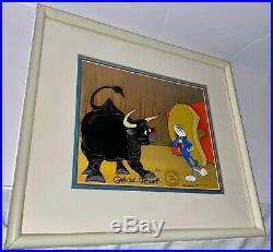 Warner brothers cel bugs bunny Bully For Bugs I signed Chuck Jones rare art cell