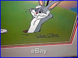 Warner brothers cel bugs bunny daffy duck 18th hare signed chuck jones cell