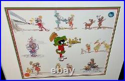 Warner brothers cel marvin martian signed chuck jones rare low edition cell