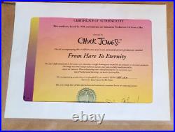 Wb Bugs Bunny & Yosemite Sam Production Animation Cel Signed Chuck Jones Coa Wb Bugs Bunny & Yosemite Sam Production Animation Cel Signed Chuck Jones Coa