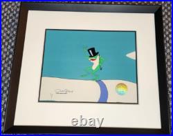 Wb Mighigan J Frog Production Animation Cel Signed Chuck Jones Seal & Coa 1995 Wb Mighigan J Frog Production Animation Cel Signed Chuck Jones Seal & Coa 1995
