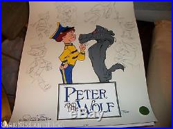 Wb Signed Chuck Jones Limited Edition Cel Peter & The Wolf Only 100 Made Sweet
