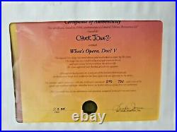 What's Opera Doc V Signed Chuck Jones Warner Brothers 240/750 Cel Framed