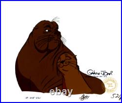 White Seal Chuck Jones Signed 1975 Original Production Cell COA and Seal