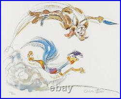 Wile Coyote Roadrunner Chuck Jones Signed Rare Art Limited Edition Giclee