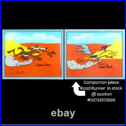 Wile Coyote Running Cel Chuck Jones Signed Animation Art Looney Tunes Cell