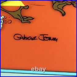 Wile Coyote Running Cel Chuck Jones Signed Animation Art Looney Tunes Cell