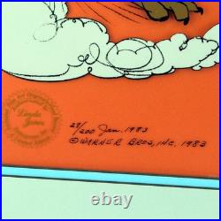 Wile Coyote Running Cel Chuck Jones Signed Animation Art Looney Tunes Cell