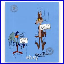 Wile Coyote and Roadrunner Cel Fastest With The Mostest by Chuck Jones Animation