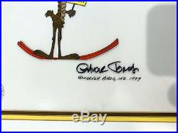 Wile E Coyote Chuck Jones Signed Production Cel 1979 Bugs Bunny Looney Christmas
