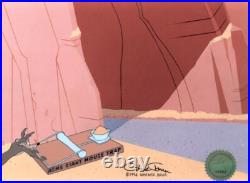 Wile E Coyote Looney Tunes Chuck Jones Signed 1994 Production Animation Cel