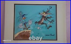 Wile E. Coyote & Road Runner Limited Edition Cel 65/100 Signed Chuck Jones COA