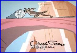Wile E Coyote SIGNED CHUCK JONES Warner Brothers ORIGINAL PRODUCTION Cel